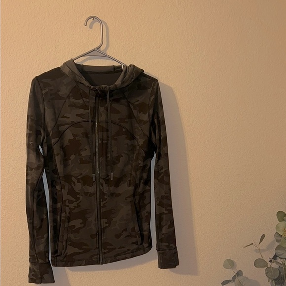 Lululemon Hooded Define Jacket Incognito Camo Gator Green ICMI LW4BCJS - Picture 2 of 7